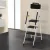 Giantz 4 Step Ladder - Steel, Foldable, Multi-Purpose, 150kg Capacity, Non-Slip Feet, Tool Bag, Safety Handrails