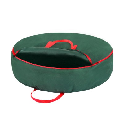 Jingle Jollys Christmas Wreath and Garland Storage Bag, 90cm, Thick Oxford Fabric, Dustproof, Reinforced Handles