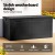 Gardeon 830L Outdoor Storage Box & Bench - Weather-Resistant, All Black, Lockable, 2-in-1 Design, Easy Assembly