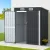 Giantz Garden Shed 1.62x1m Outdoor Storage Workshop, Galvanised Steel, Double Door, Lockable, Grey, Weatherproof
