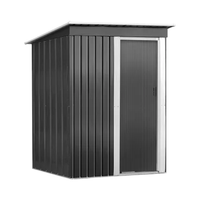 Giantz 1.62x0.86M Metal Garden Shed - Outdoor Storage, Galvanised Steel, Weatherproof, Sliding Door, Easy Assembly