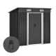 Giantz 1.94x1.21M Metal Garden Shed - Galvanised Steel, Sliding Doors, Ventilated, Weatherproof Outdoor Storage
