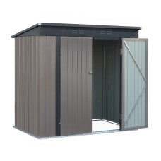 Giantz 1.95x1.31M Metal Garden Shed - Galvanised Steel, Double Doors, Sloped Roof, Weatherproof Outdoor Storage Giantz 1.95x1.31M Metal Garden Shed - Galvanised Steel, Double Doors, Sloped Roof, Weatherproof Outdoor Storage