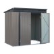 Giantz 1.95x1.31M Metal Garden Shed - Galvanised Steel, Double Doors, Sloped Roof, Weatherproof Outdoor Storage Giantz 1.95x1.31M Metal Garden Shed - Galvanised Steel, Double Doors, Sloped Roof, Weatherproof Outdoor Storage