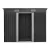 Giantz 2.38x1.31M Metal Garden Shed w/ Sliding Doors, Galvanised Steel, Weatherproof, Lockable, Easy Assembly, Grey