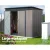 Giantz 2.31x1.31M Metal Garden Shed - Galvanised Steel, Double Doors, Weatherproof, Easy Assembly, Brown Outdoor Storage