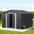 Giantz 3x3M Garden Shed Outdoor Storage Workshop, Galvanised Steel, Double Sliding Doors, Lock, Air Vents, Grey