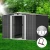 Giantz 2.58x3.14M Metal Garden Shed w/ Sliding Doors & Ventilation, Galvanised Steel, Weatherproof Outdoor Storage