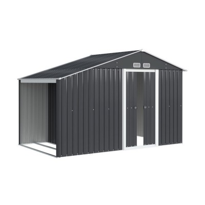Giantz Garden Shed 3.22x1.96M Outdoor Storage, Galvanised Steel, Double Sliding Doors, Lock, Vents, Grey Giantz Garden Shed 3.22x1.96M Outdoor Storage, Galvanised Steel, Double Sliding Doors, Lock, Vents, Grey