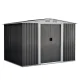 Giantz 2.58x2.07M Metal Garden Shed - Galvanised Steel, Sliding Doors, Weatherproof, Ventilated Outdoor Storage