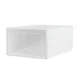 Artiss Abel Shoe Box Rack Set of 12 Stackable Shoe Storage Boxes, White, PP Plastic, Foldable, 33x23x14cm, Ventilated
