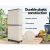 Gardeon 173cm Beige Outdoor Storage Cabinet – Lockable, Weather-Resistant, Adjustable Shelves, Premium Plastic
