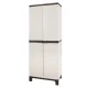 Gardeon Outdoor Storage Cabinet 173cm - Lockable, Weather-Resistant Rattan Beige Shed with Adjustable Shelves & Pegboard