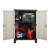 Gardeon Outdoor Storage Cabinet Box – 92cm Lockable Beige Cupboard with Adjustable Shelf, Weather-Resistant Design