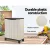 Gardeon Outdoor Storage Cabinet Box – 92cm Lockable Beige Cupboard with Adjustable Shelf, Weather-Resistant Design