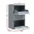 Gardeon Parcel Drop Box, Steel, 47x27x75cm, Grey, Secure Package Delivery, Water-Resistant, Large Capacity