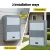 Gardeon Parcel Drop Box, Steel, 47x27x75cm, Grey, Secure Package Delivery, Water-Resistant, Large Capacity