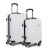 Wanderlite 2pcs Luggage Trolley Set, ABS Hard Shell, 20" & 28", White, TSA Lock, Lightweight, Travel Suitcase Combo