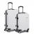 Wanderlite 2pcs Luggage Trolley Set, ABS Hard Shell, 20" & 28", White, TSA Lock, Lightweight, Travel Suitcase Combo