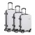 Wanderlite 3-Piece Luggage Trolley Set, ABS Hard Shell, Sizes 28" 24" 20", White, TSA Locks, Lightweight Spinner Wheels Wanderlite 3-Piece Luggage Trolley Set, ABS Hard Shell, Sizes 28" 24" 20", White, TSA Locks, Lightweight Spinner Wheels