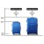 Wanderlite 2pc Luggage Trolley Travel Suitcase Set, ABS Hard Case, 20" & 28", Lightweight, Blue, TSA Locks, Dual Wheels