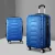 Wanderlite 2pc Luggage Trolley Travel Suitcase Set, ABS Hard Case, 20" & 28", Lightweight, Blue, TSA Locks, Dual Wheels