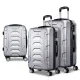 Wanderlite 3pc Luggage Trolley Set, ABS Hard Shell, Silver, 20/24/28", Lightweight, TSA Locks, 360° Spinner Wheels Wanderlite 3pc Luggage Trolley Set, ABS Hard Shell, Silver, 20/24/28", Lightweight, TSA Locks, 360° Spinner Wheels