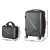 Wanderlite 2pc Luggage Set, ABS Hard Shell, 12" & 20", Black, TSA Lock, Lightweight Trolley with 360° Wheels