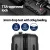 Wanderlite 2pc Luggage Set, ABS Hard Shell, 12" & 20", Black, TSA Lock, Lightweight Trolley with 360° Wheels