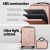 Wanderlite 2pc Luggage Set, ABS Hard Shell, 12" & 20", Rose Gold, Lightweight, TSA Lock, 360° Wheels, Travel Suitcase