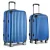 Wanderlite 2pc Luggage Trolley Set, ABS Hard Case, 20" & 28", Blue, Lightweight, TSA Lock, Dual Wheels, Travel Ready