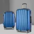 Wanderlite 2pc Luggage Trolley Set, ABS Hard Case, 20" & 28", Blue, Lightweight, TSA Lock, Dual Wheels, Travel Ready