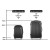 Wanderlite 2pcs Luggage Trolley Set, ABS Hard Case, 20" & 28", Black, Lightweight, TSA Lock, 360° Spinner Wheels