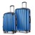 Wanderlite 2pcs Luggage Trolley Set, ABS Hard Case, 20" & 28", Lightweight, Blue, Smooth Wheels, TSA Locks