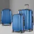 Wanderlite Luggage Set 3pc ABS Hard Shell 20" 24" 28" Blue | Lightweight, Secure, 360° Spinner Wheels, Travel-Ready