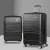 Wanderlite 2pc Luggage Trolley Set, ABS Hard Case, 20" & 28", Black, Lightweight, TSA Lock, Smooth Dual Wheels