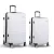 Wanderlite 2pc Luggage Trolley Set, ABS Hard Case, 20" & 28", White, Lightweight, TSA Lock, Dual Wheels Spinner