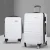 Wanderlite 2pc Luggage Trolley Set, ABS Hard Case, 20" & 28", White, Lightweight, TSA Lock, Dual Wheels Spinner