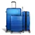 Wanderlite 3pc Luggage Trolley Set, ABS Hard Case, 20" 24" 28", Lightweight Blue, TSA Lock, 360° Spinner Wheels