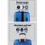 Wanderlite 3pc Luggage Trolley Set, ABS Hard Case, 20" 24" 28", Lightweight Blue, TSA Lock, 360° Spinner Wheels