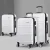 Wanderlite 3pc Luggage Trolley Set, ABS Hard Case, White, Lightweight, TSA Lock, Durable, 20"/24"/28" Sizes