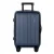 Wanderlite 20" Navy ABS Carry-On Luggage with Front Pocket, Laptop Compartment, Dual TSA Locks, Spinner Wheels