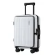 Wanderlite 20" White Carry-On Luggage - ABS Material, Front Pocket, Laptop Compartment, Dual TSA Locks, Spinner Wheels Wanderlite 20" White Carry-On Luggage - ABS Material, Front Pocket, Laptop Compartment, Dual TSA Locks, Spinner Wheels