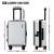 Wanderlite 20" White Carry-On Luggage - ABS Material, Front Pocket, Laptop Compartment, Dual TSA Locks, Spinner Wheels