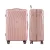 Wanderlite 3pc Luggage Trolley Set, ABS Hard Shell, 20" 24" 28", Pink, TSA Locks, Lightweight Travel Suitcase
