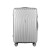 Wanderlite 3-Piece Luggage Trolley Set, ABS Hard Shell, 20"/24"/28" Silver, Lightweight TSA-Approved Travel Suitcase