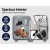Wanderlite 3-Piece Luggage Trolley Set, ABS Hard Shell, 20"/24"/28" Silver, Lightweight TSA-Approved Travel Suitcase