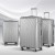 Wanderlite 3-Piece Luggage Trolley Set, ABS Hard Shell, 20"/24"/28" Silver, Lightweight TSA-Approved Travel Suitcase