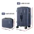 Wanderlite 2-Piece Trunk Luggage Set: 12" & 20" Navy, ABS Shell, TSA Lock, 360° Spinner Wheels, Smart Packing Features