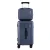 Wanderlite 2-Piece Trunk Luggage Set: 12" & 20" Navy, ABS Shell, TSA Lock, 360° Spinner Wheels, Smart Packing Features